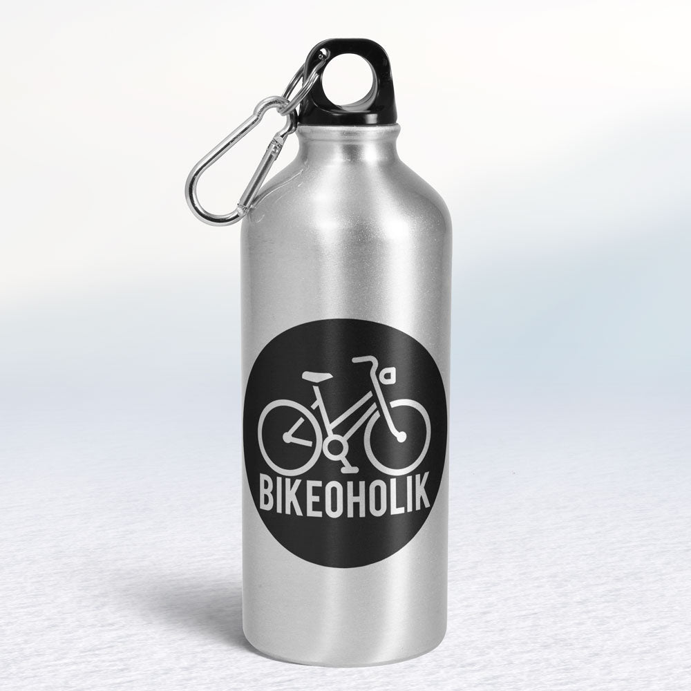 Turistická fľaša - strieborná - Bikeoholik