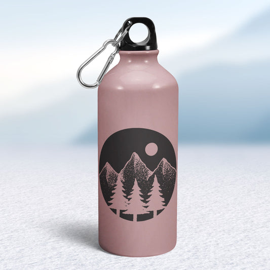Turistická fľaša - ružová - Les a hory