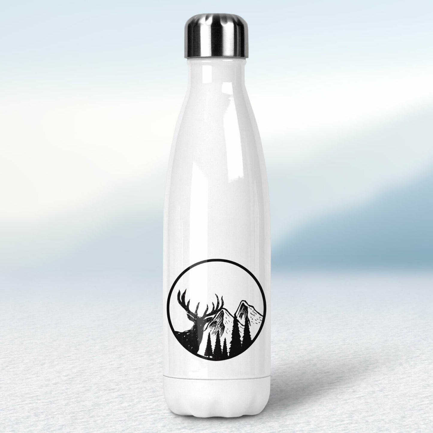 Termofľaša - biela - Zvedavý jeleň
