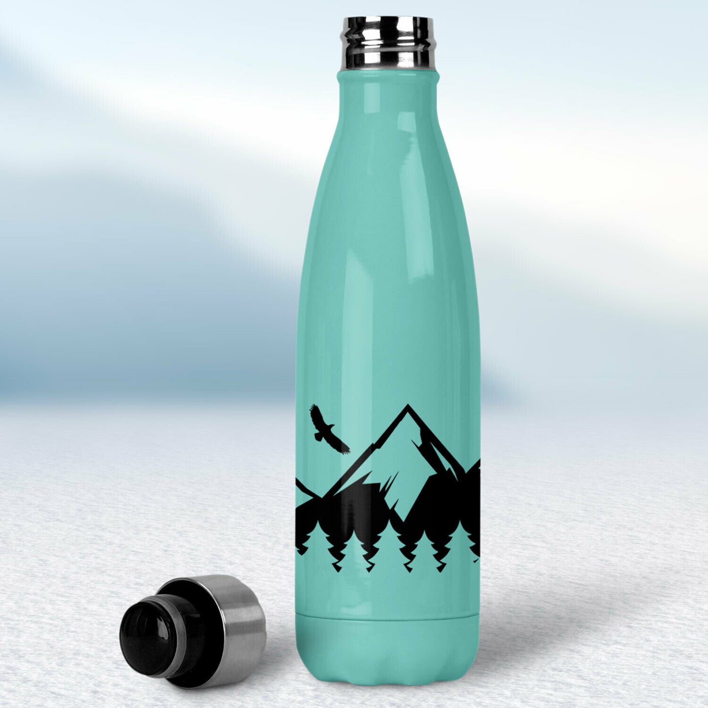 Termofľaša - mentolová - Free above the mountains