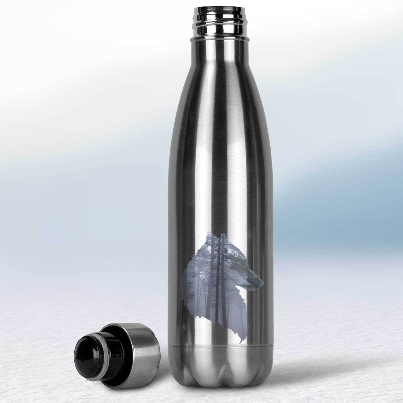 Termofľaša - strieborná - Vlk