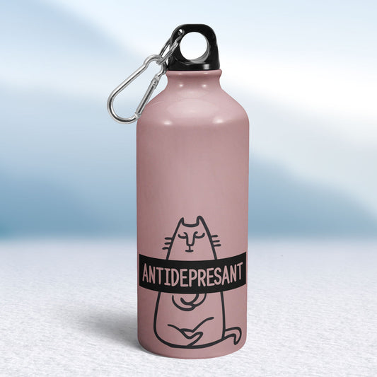 Turistická fľaša - ružová - Antidepresant