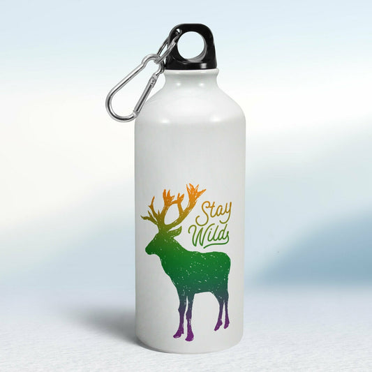 Turistická fľaša - biela - Stay Wild
