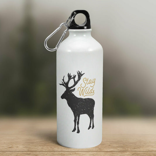 Turistická fľaša - biela - Stay Wild