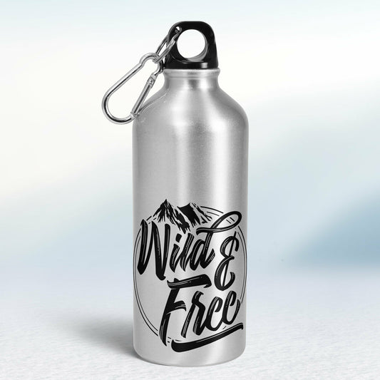 Turistická fľaša - strieborná - Wild & Free